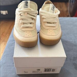 MM6 Maison Martin Margiela Kids Beige Sneakers